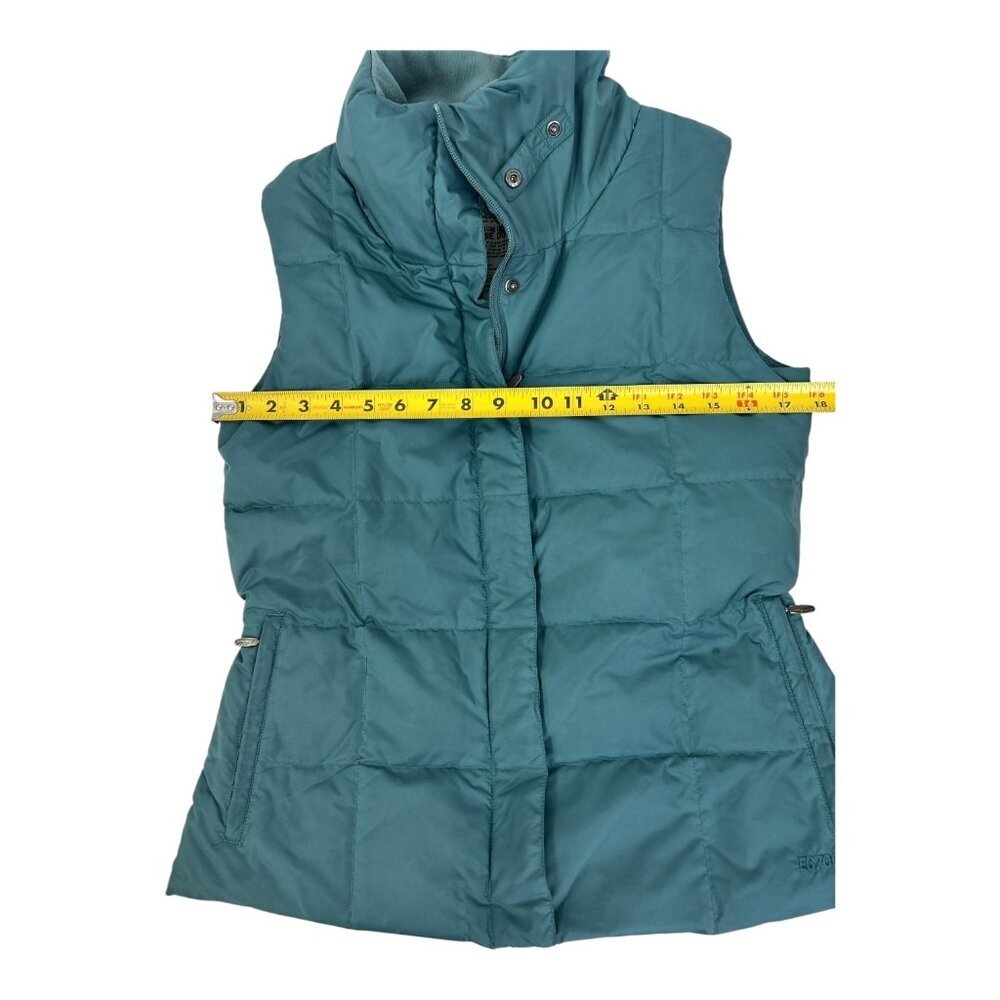 Eddie Bauer EB700 Premium Goose Down Full Zip‎ Puffer Vest Women's Size SP Green - Picture 10 of 12